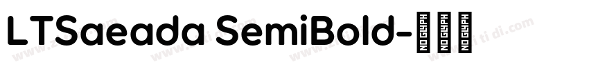 LTSaeada SemiBold字体转换